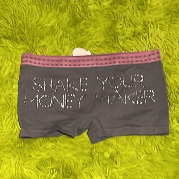 Women’s Junior Panties Seamless Gray Boy-Shorts - Picture 2 of 6